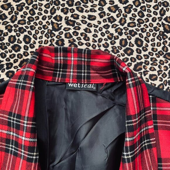 vintage plaid lace-up crop vest - Picture 5 of 6